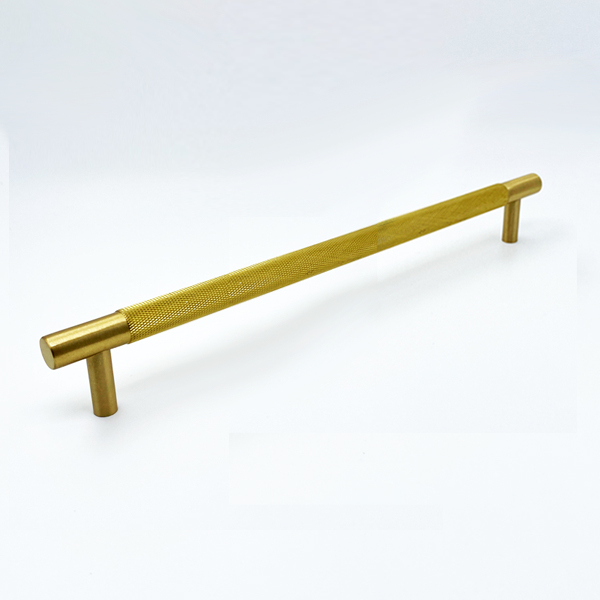 Satin & Steel Pull Handle Knurling Extra Long Bar