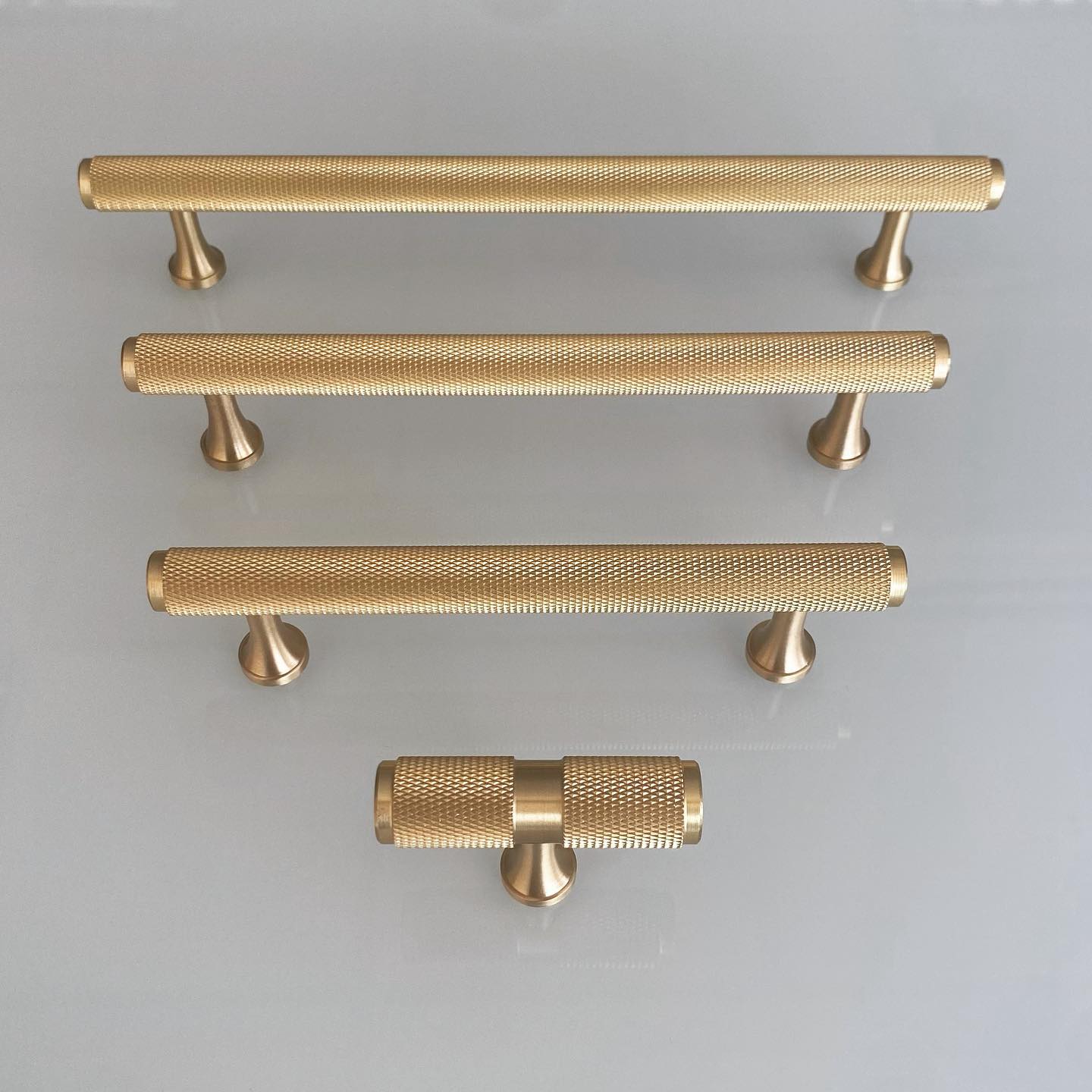 Satin & Steel Full Knurling Tbar