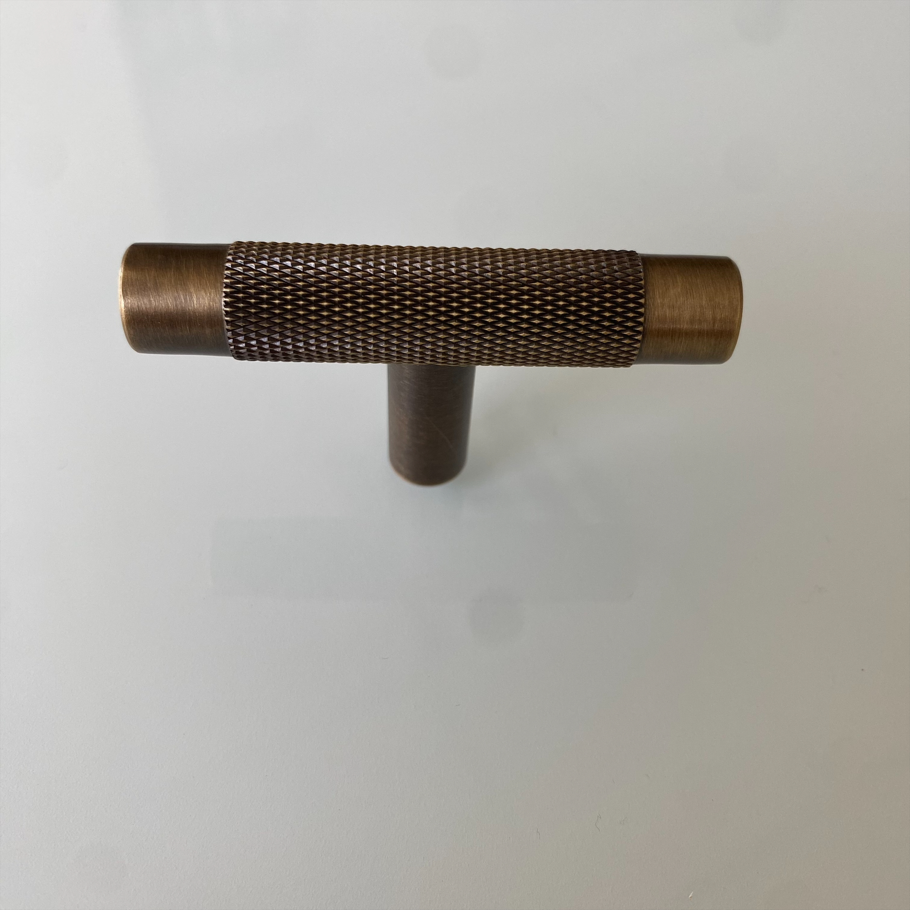 Satin & Steel Bronze Knurling Tbar